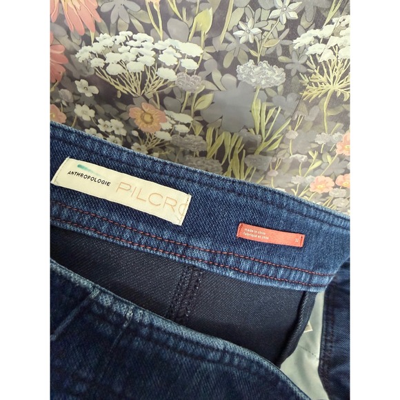 Anthropologie Pilcro Dark Wash Denim Cargo Pants Women's Size 32 - Picture 3 of 9